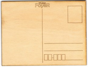 drewniana pocztówka