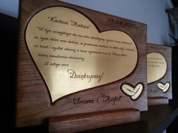 Podziękowania dla rodziców